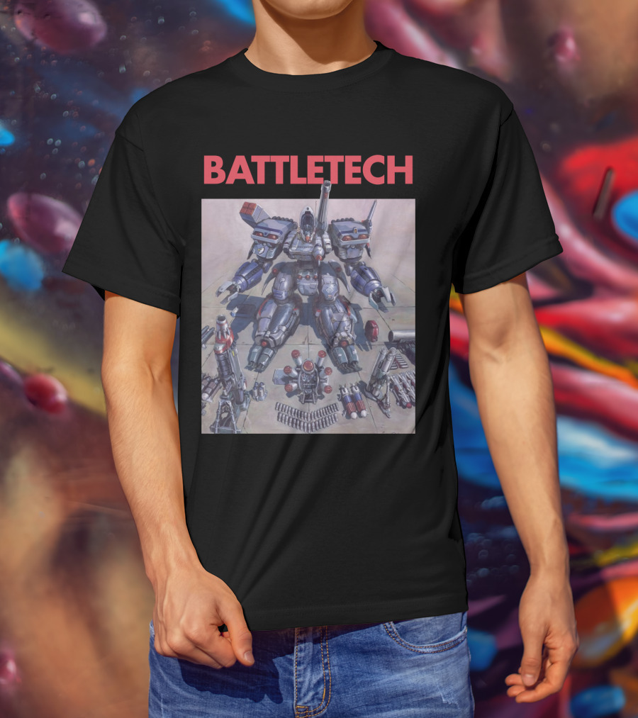 BATTLETECH Mech Assembly Scene T-Shirt