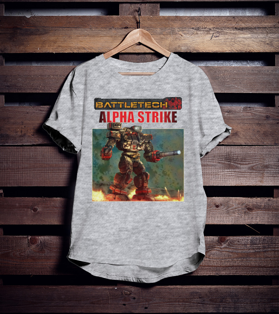 BattleTech ALPHA STRIKE Mech Warrior Battle Scene T-Shirt