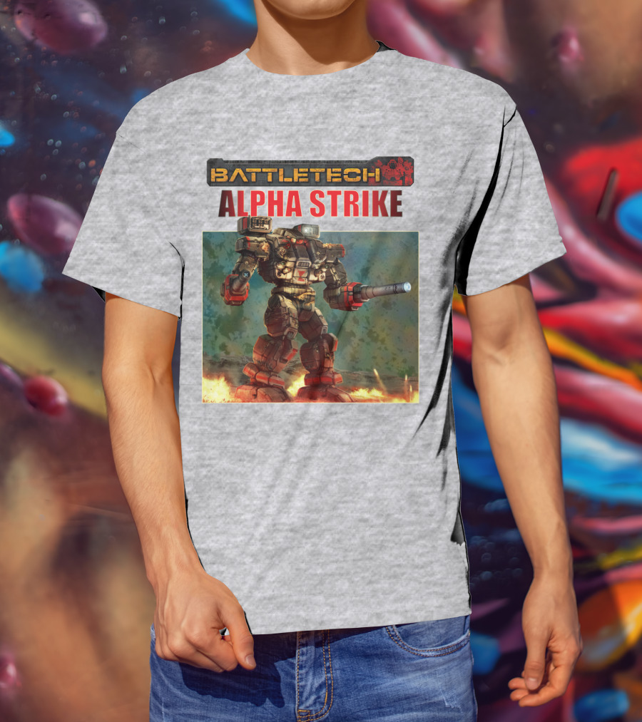 BattleTech ALPHA STRIKE Mech Warrior Battle Scene T-Shirt