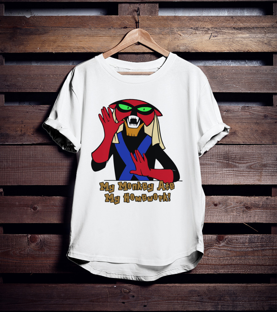 Space Ghost Brak My Monkey Ate My Homework T-Shirt
