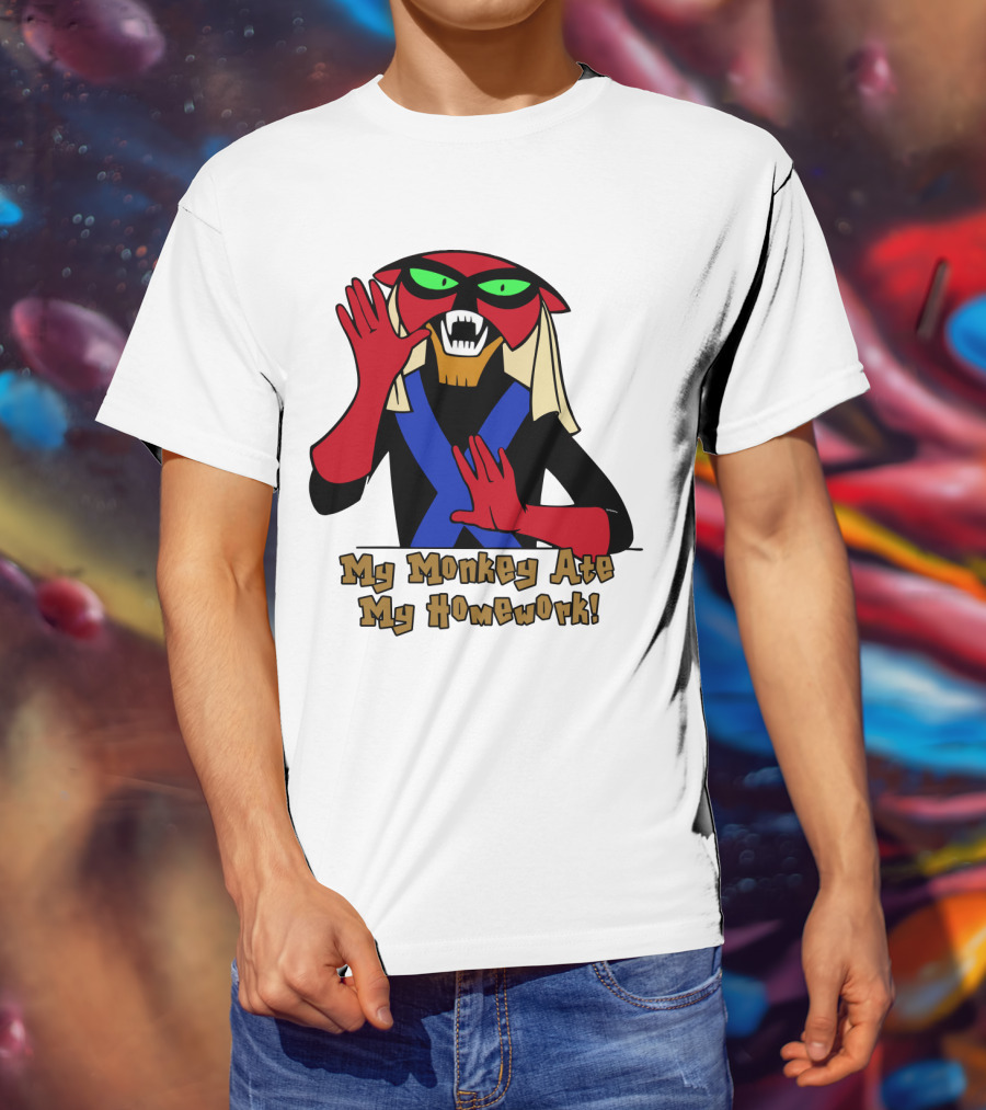 Space Ghost Brak My Monkey Ate My Homework T-Shirt