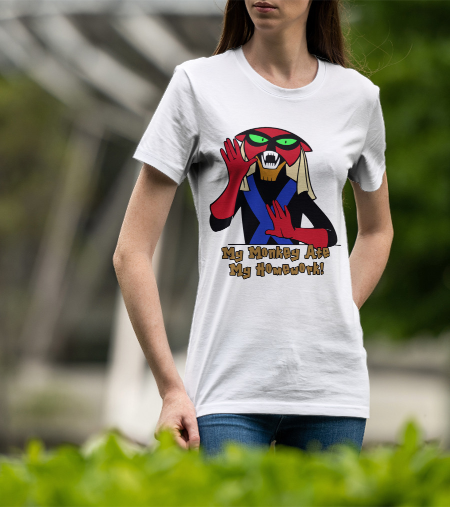 Space Ghost Brak My Monkey Ate My Homework T-Shirt
