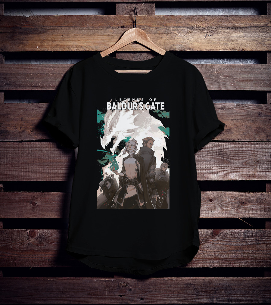 Legends Of Baldur’s Gate Dragon And Heroes Adventure T-Shirt