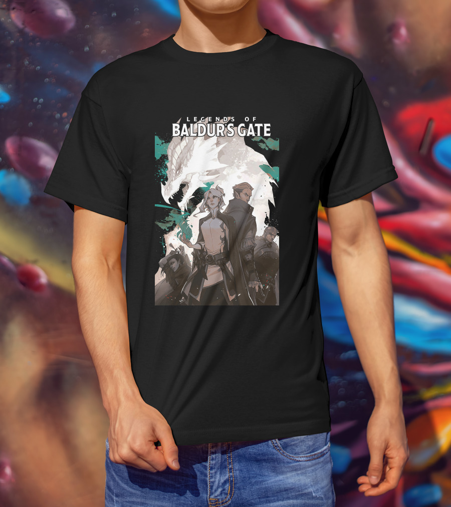 Legends Of Baldur’s Gate Dragon And Heroes Adventure T-Shirt