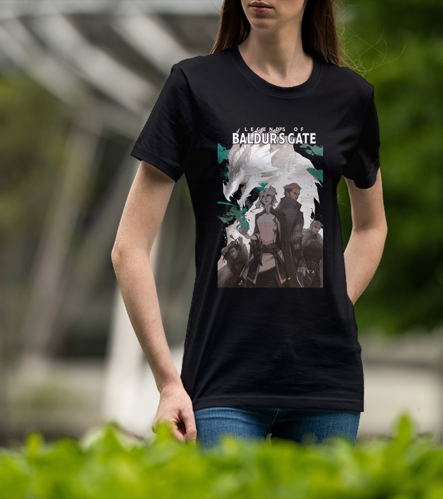 Legends Of Baldur’s Gate Dragon And Heroes Adventure T-Shirt