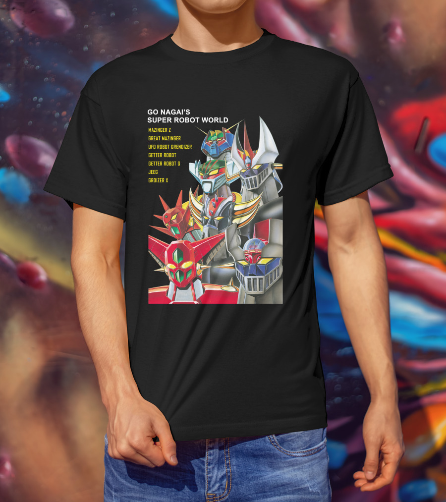 Go Nagai's Super Robot World Mazinger Z Great Mazinger UFO Robot Grendizer Getter Robot Getter Robot G Jeeg Groizer X T-Shirt