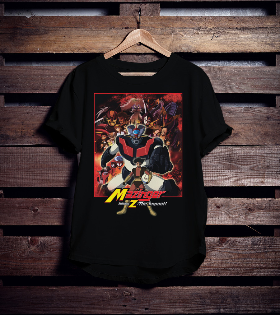 Mazinger Edition Z The Impact Heroic Robot And Characters Collage T-Shirt