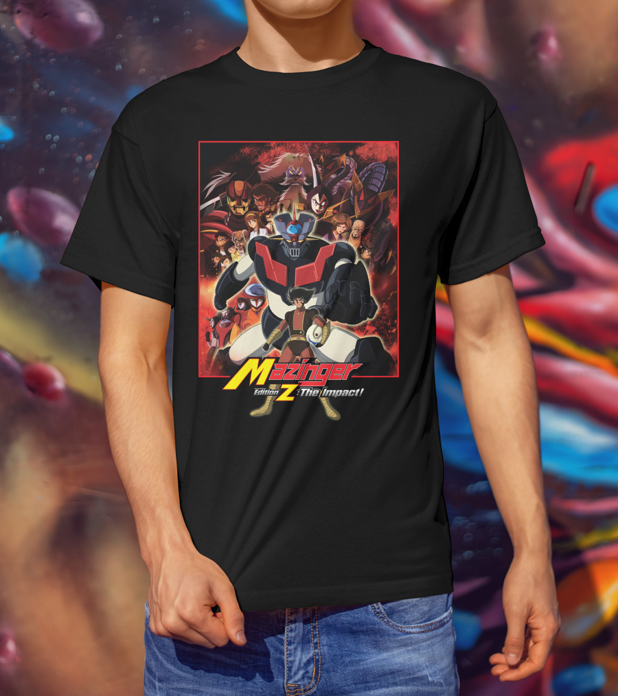 Mazinger Edition Z The Impact Heroic Robot And Characters Collage T-Shirt