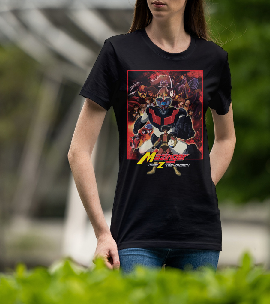 Mazinger Edition Z The Impact Heroic Robot And Characters Collage T-Shirt