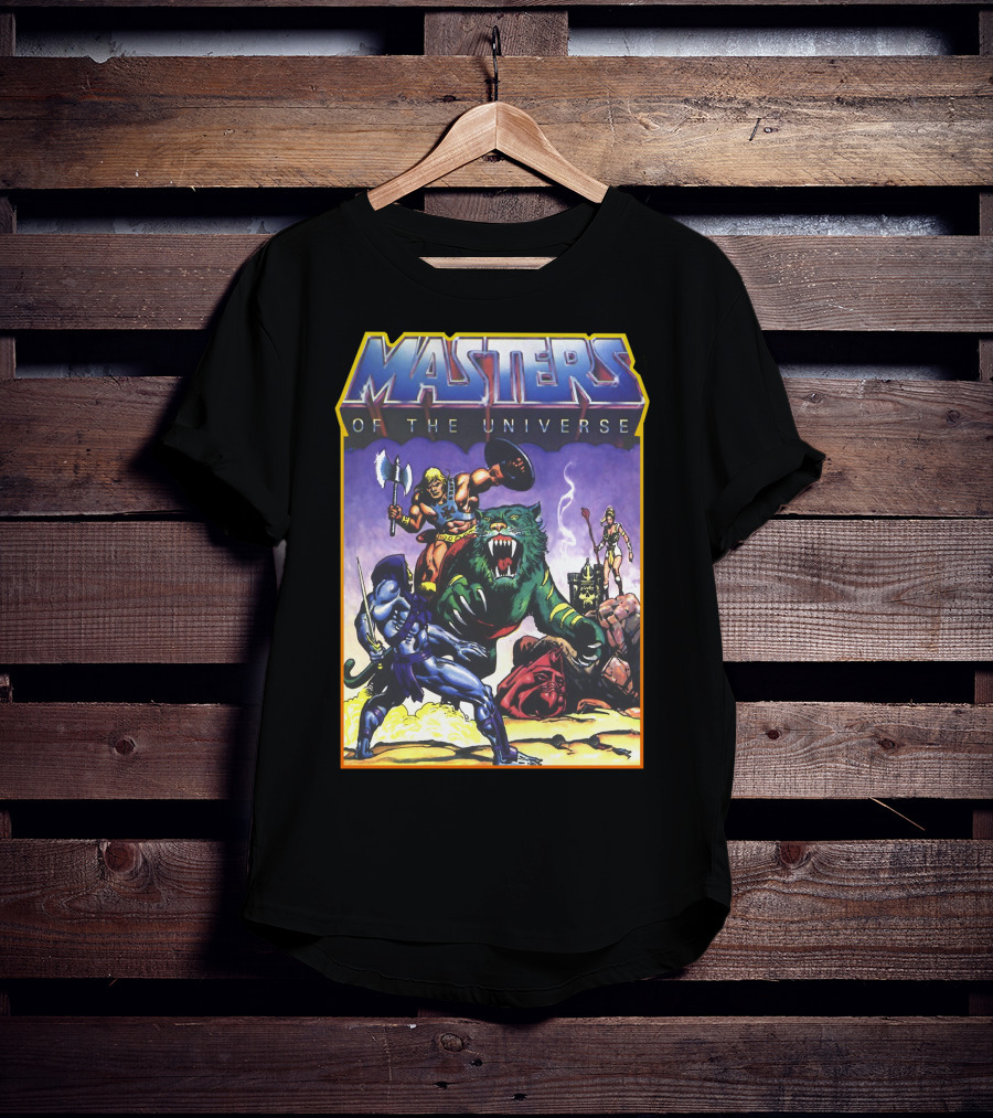 Masters Of The Universe He-Man Battle Cat Skeletor T-Shirt