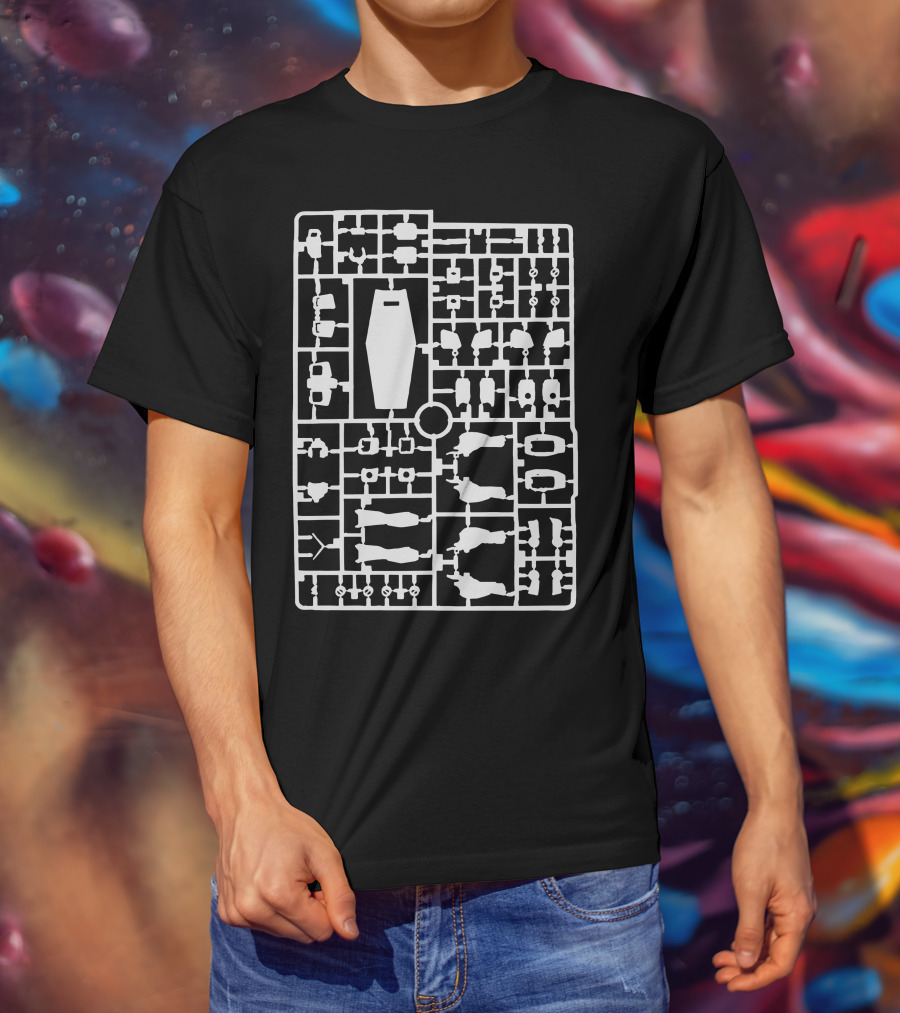 Gundam Model Kit Sprue Layout T-Shirt