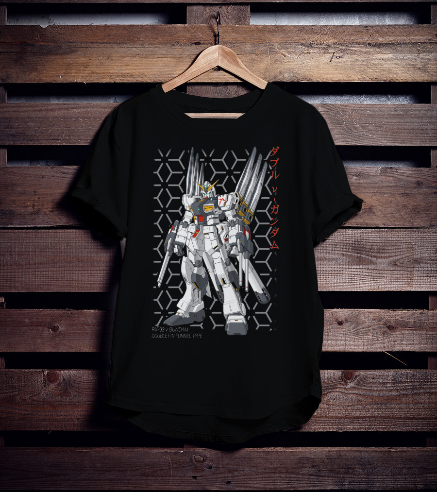 RX-93 V Gundam Double Fin Funnel Type T-Shirt