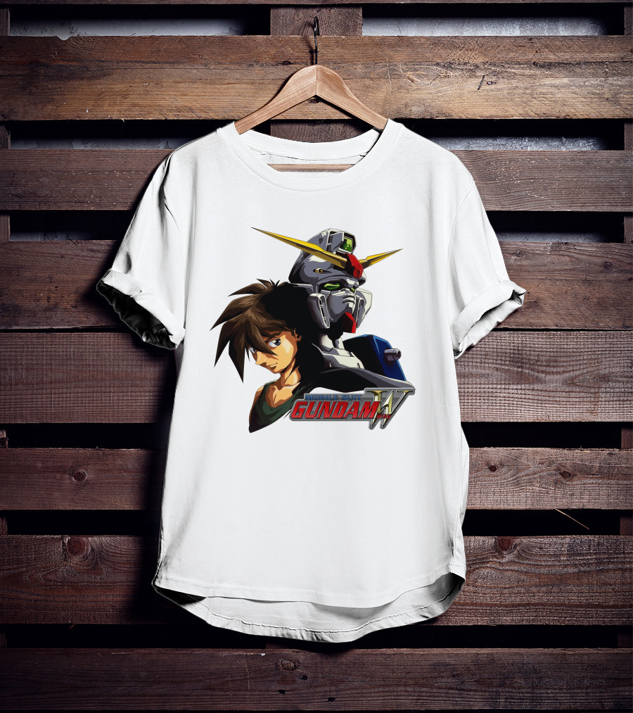 Mobile Suit Gundam Wing Hero And Robot T-Shirt