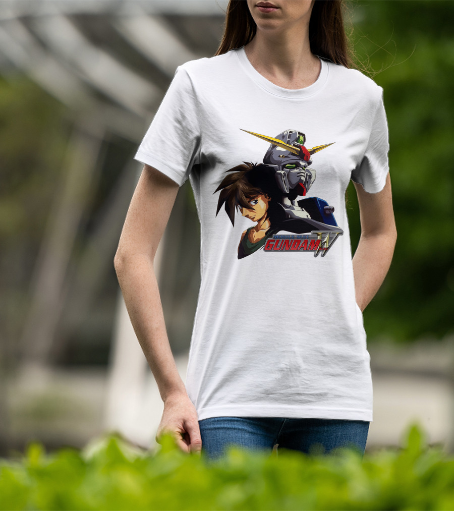 Mobile Suit Gundam Wing Hero And Robot T-Shirt