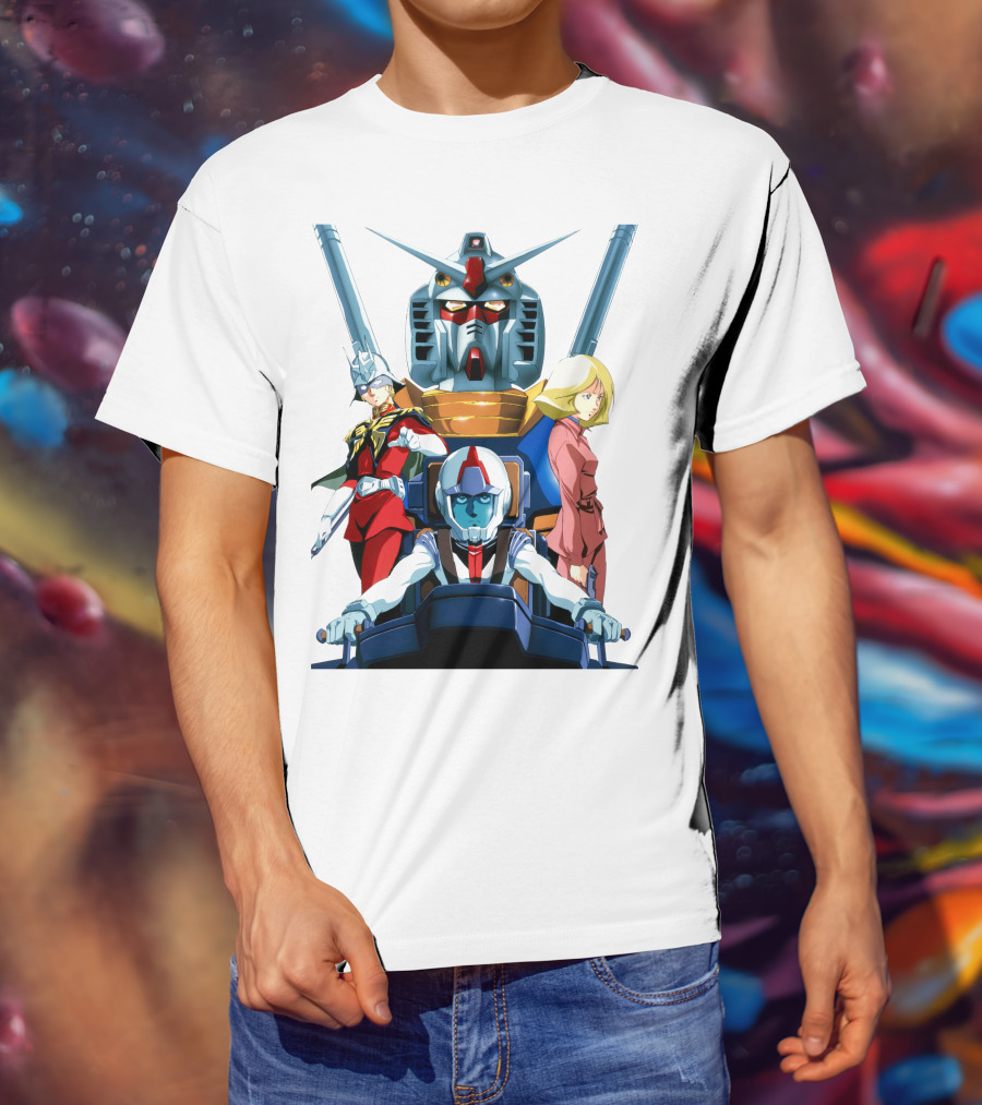 Mobile Suit Gundam Anime Characters Compilation T-Shirt