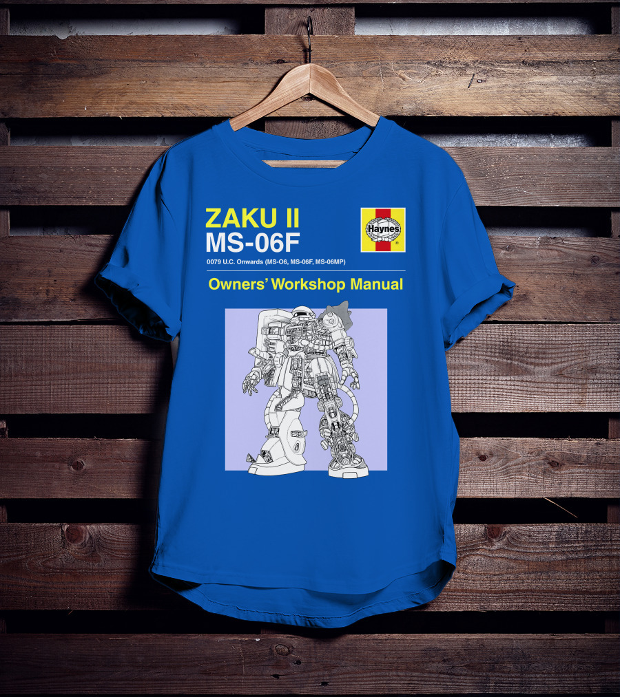 ZAKU II MS-06F 0079 U.C. Onwards Owners' Workshop Manual T-Shirt