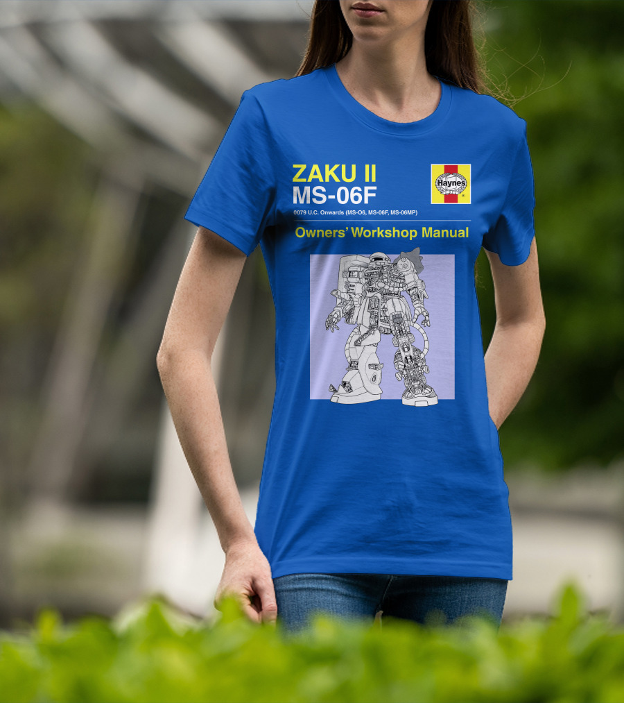 ZAKU II MS-06F 0079 U.C. Onwards Owners' Workshop Manual T-Shirt