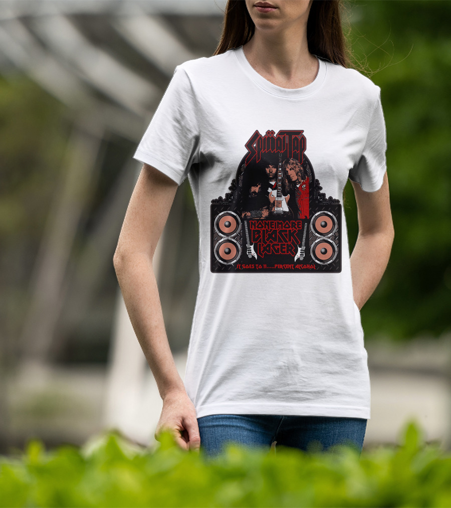 Spinal Tap None More Black Lager It Goes To 11 Percent Alcohol T-Shirt