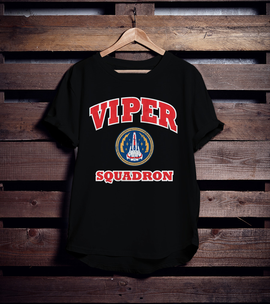 Battlestar Galactica Viper Squadron Vintage Emblem T-Shirt