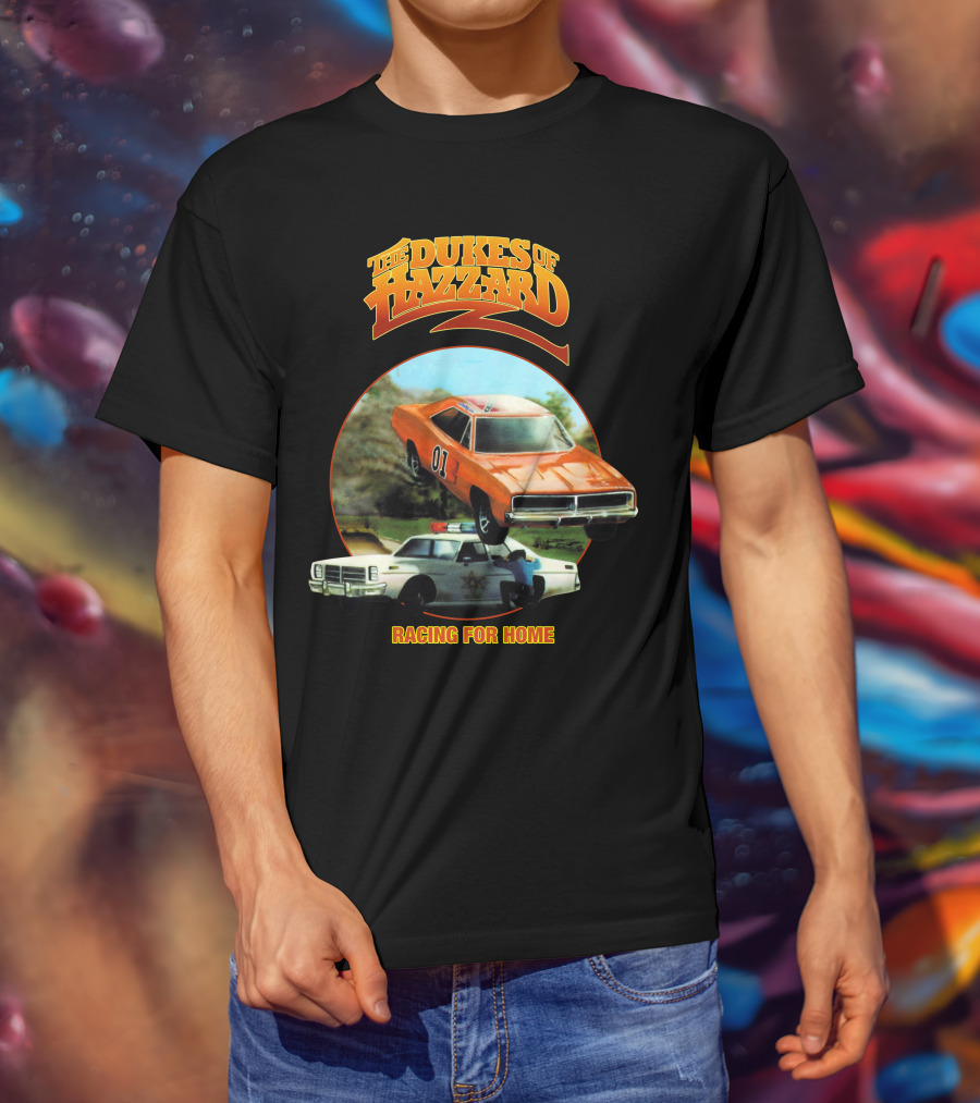 The Dukes Of Hazzard 01 General Lee Raging For Home T-Shirt