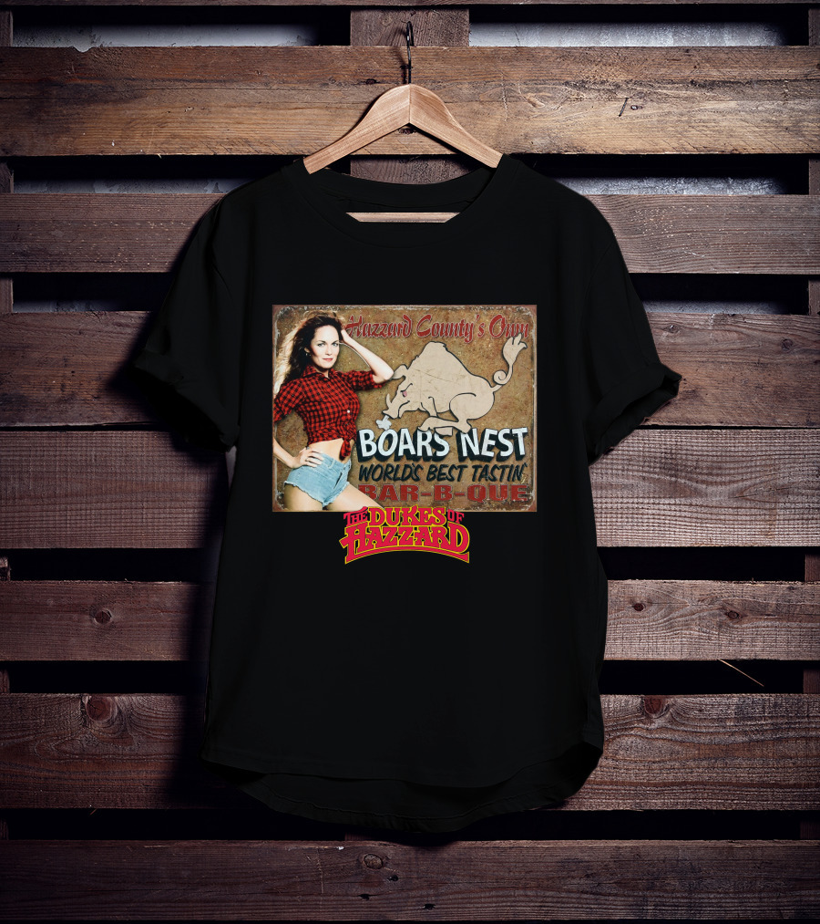 The Dukes Of Hazzard Boars Nest Hazzard County's Own World's Best Tastin' Bar-B-Que T-Shirt