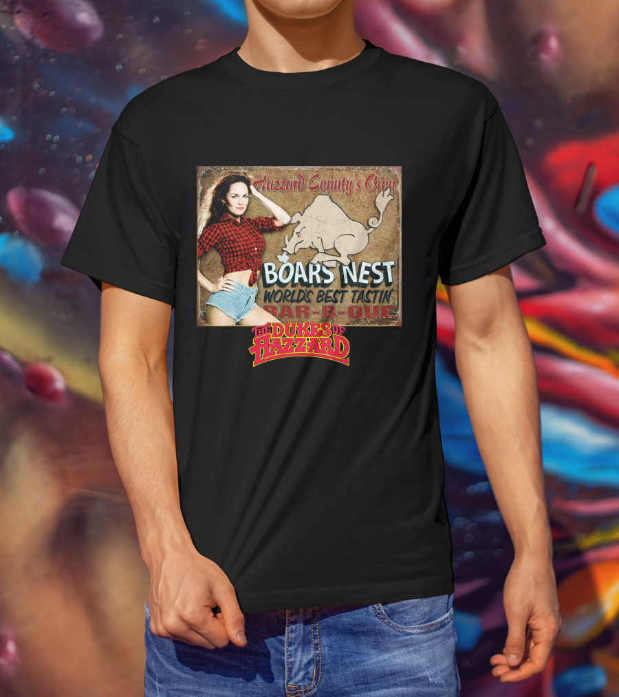 The Dukes Of Hazzard Boars Nest Hazzard County's Own World's Best Tastin' Bar-B-Que T-Shirt