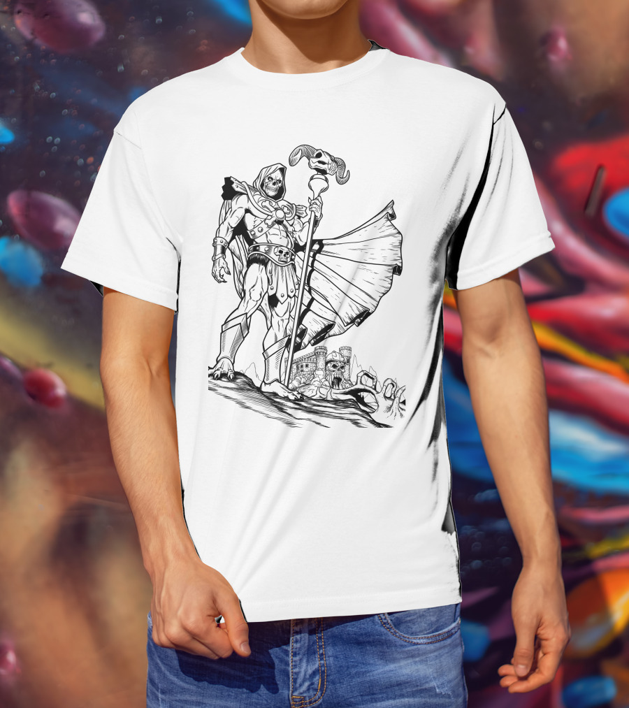 Skeletor 15 Masters Of The Universe Villain Castle Grayskull Image T-Shirt