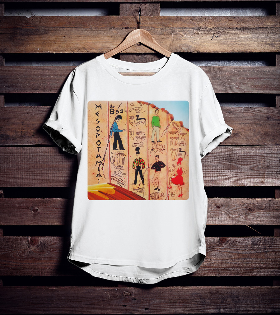 The B-52's Mesopotamia Album Art With Ancient Symbols And Figures T-Shirt