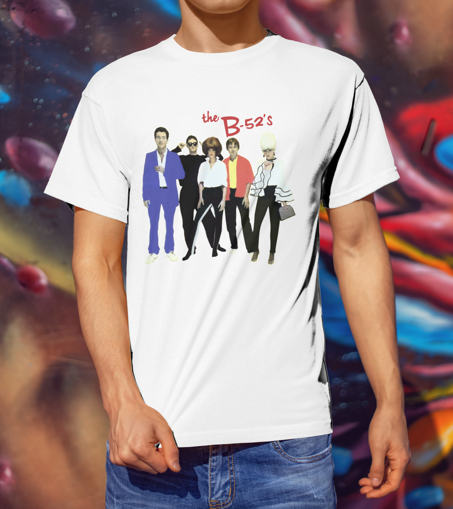 The B-52's Album Cover Band Members In Iconic Attire T-Shirt