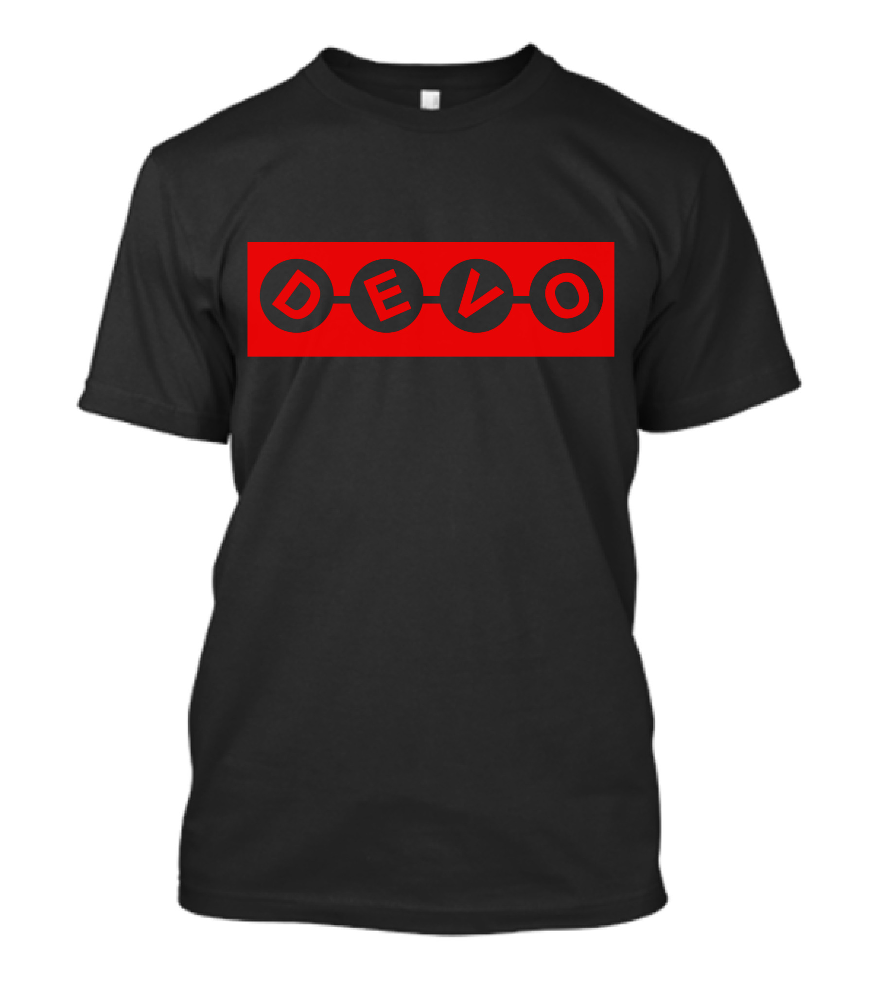 DEVO Band Logo Red And Black Circles T-Shirt