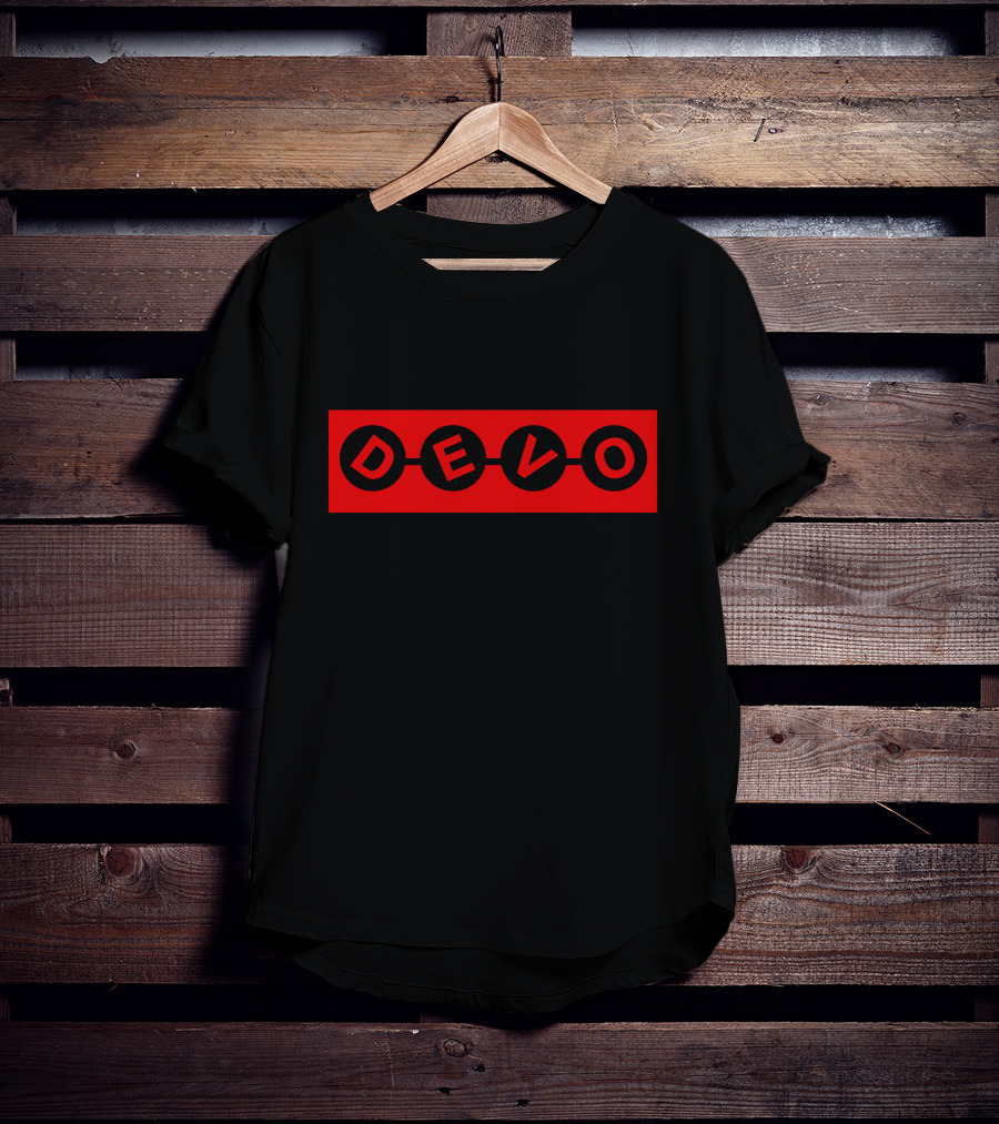 DEVO Band Logo Red And Black Circles T-Shirt