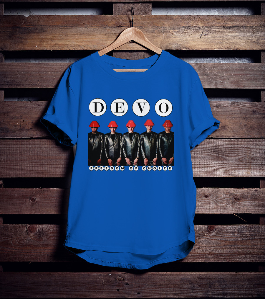 DEVO Freedom Of Choice Band Members With Energy Domes T-Shirt