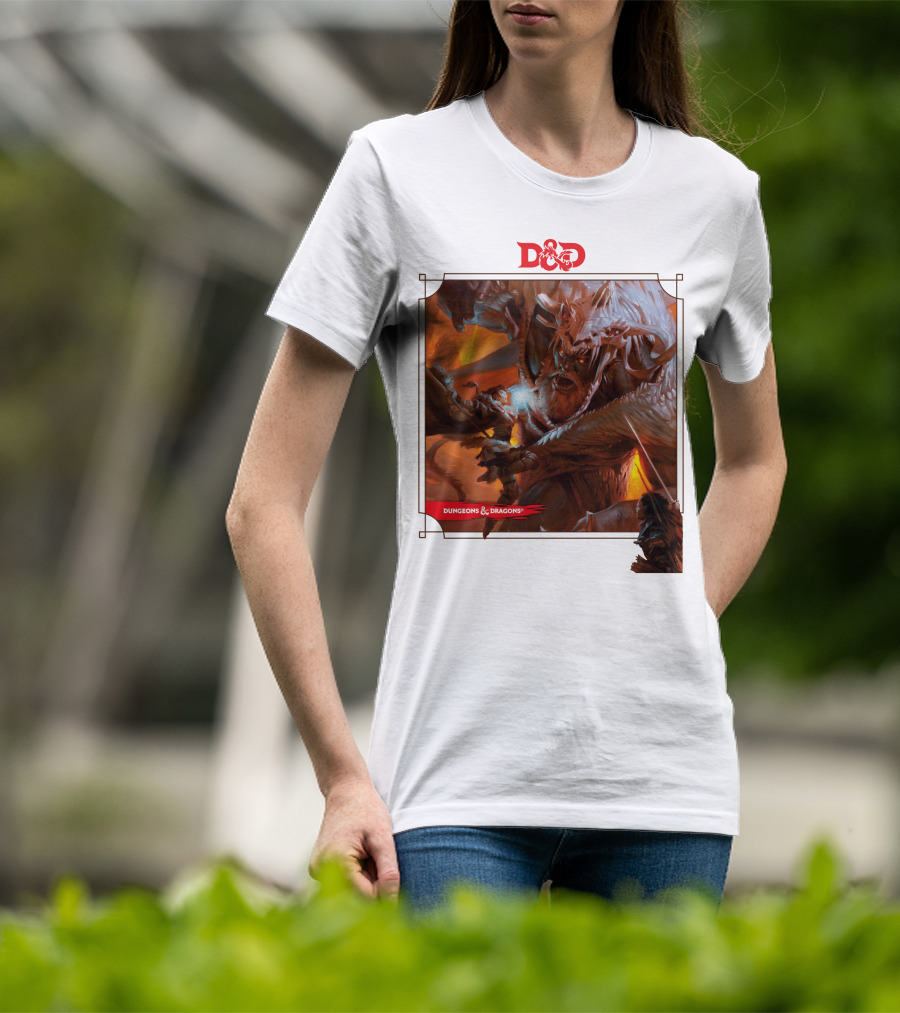 Dungeons And Dragons Epic Battle Scene DnD T-Shirt