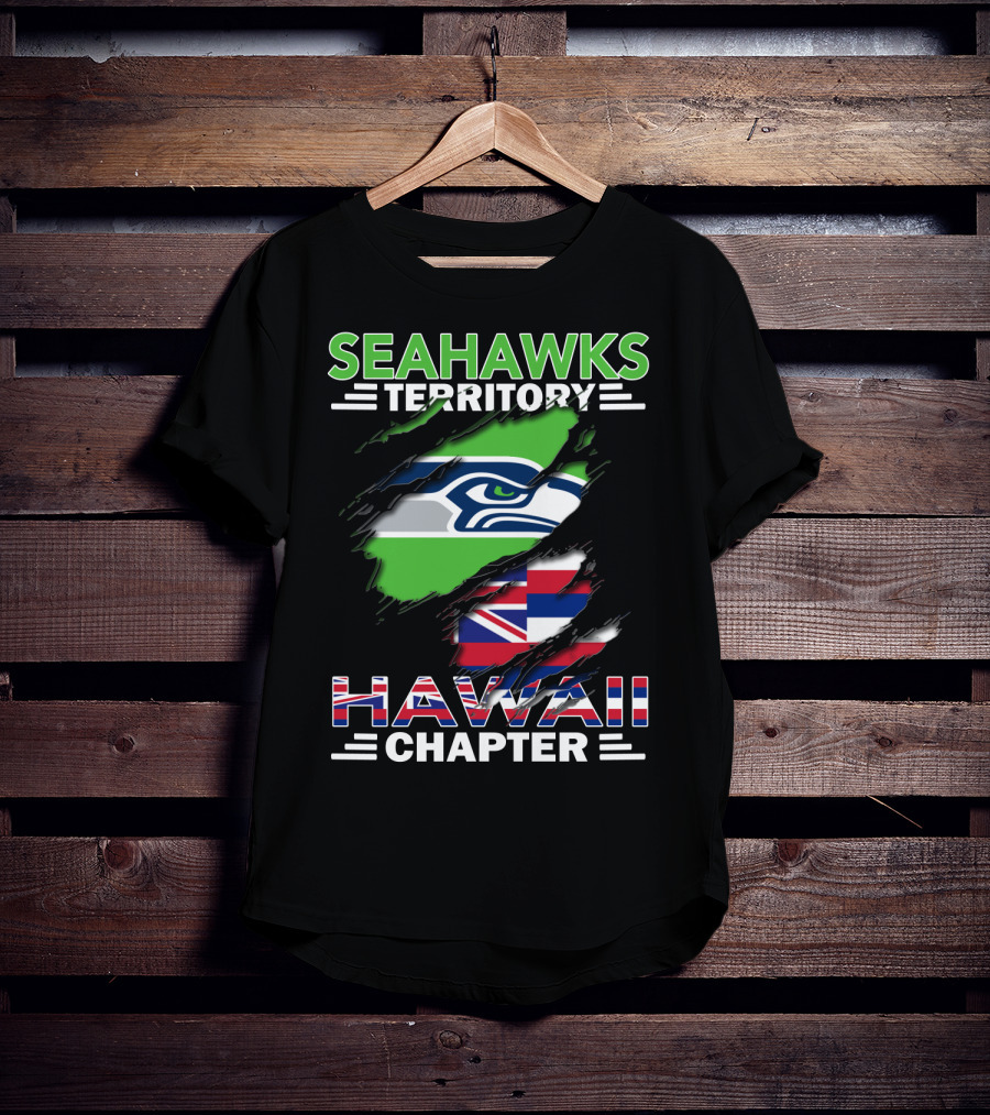 Seahawks Territory Hawaii Chapter Flag T-Shirt