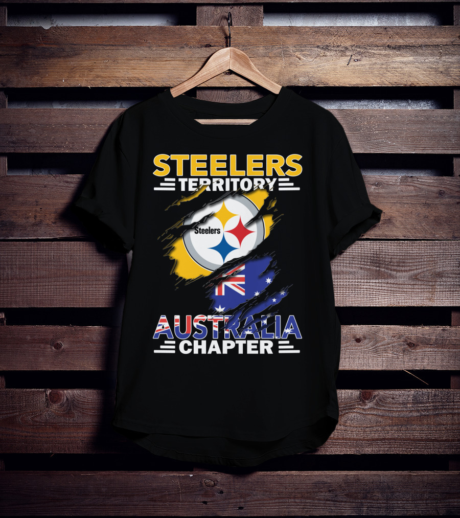 Steelers Territory Australia Chapter Steelers Logo Australian Flag T-Shirt