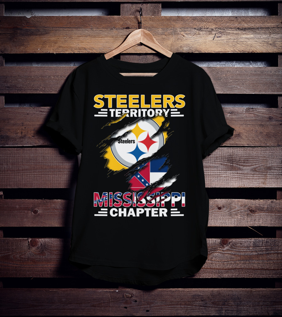 Steelers Territory Mississippi Chapter Logo Fandom T-Shirt