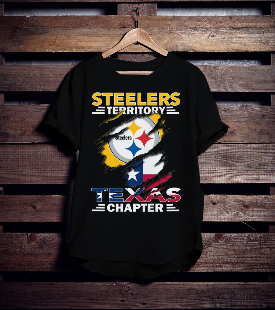 Steelers Territory Texas Chapter Steelers Texas Chapter Flag Football Fan T-Shirt