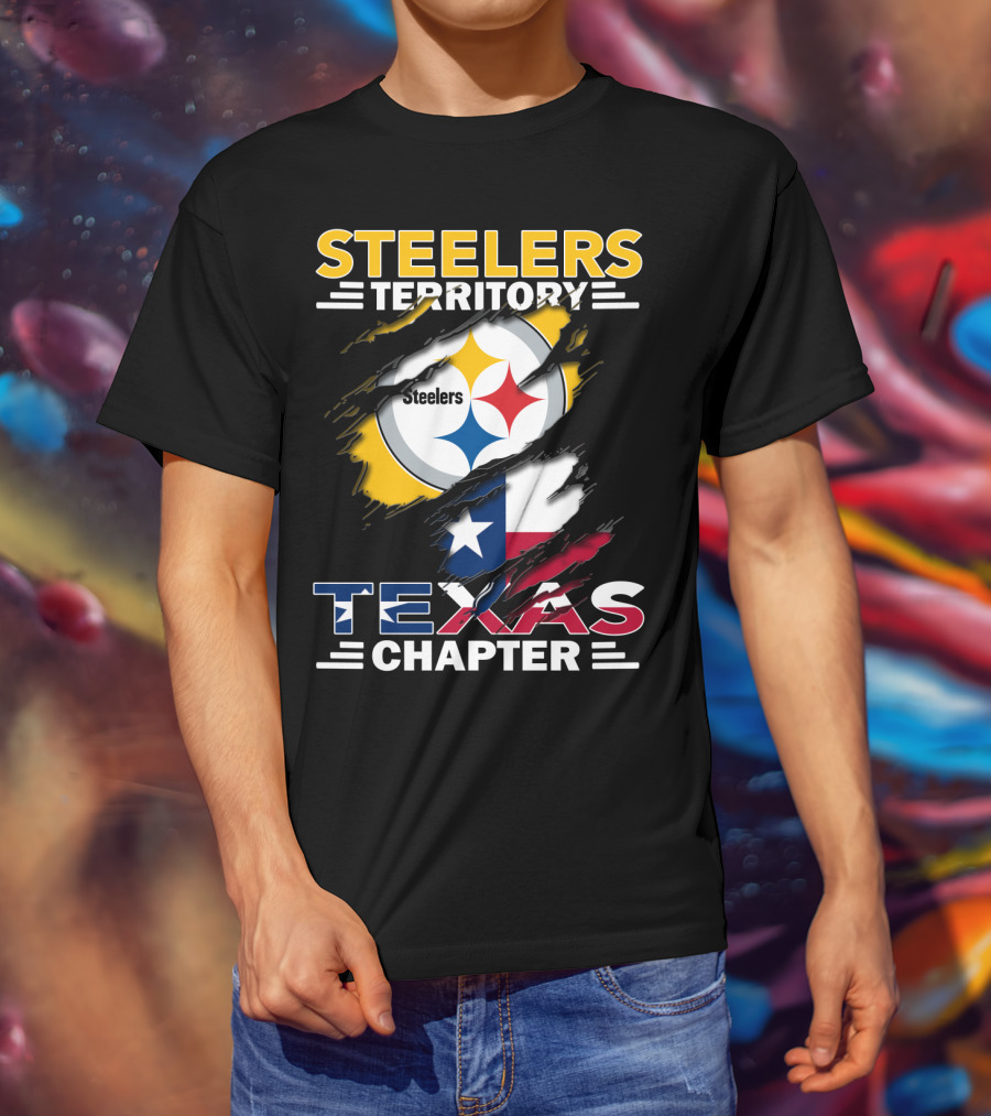 Steelers Territory Texas Chapter Steelers Texas Chapter Flag Football Fan T-Shirt