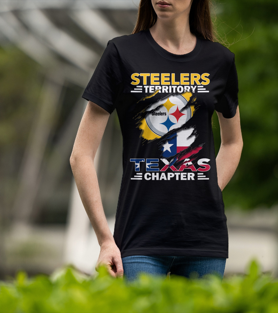 Steelers Territory Texas Chapter Steelers Texas Chapter Flag Football Fan T-Shirt