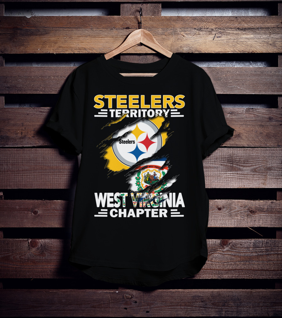 Steelers Territory West Virginia Chapter Logo Tear T-Shirt
