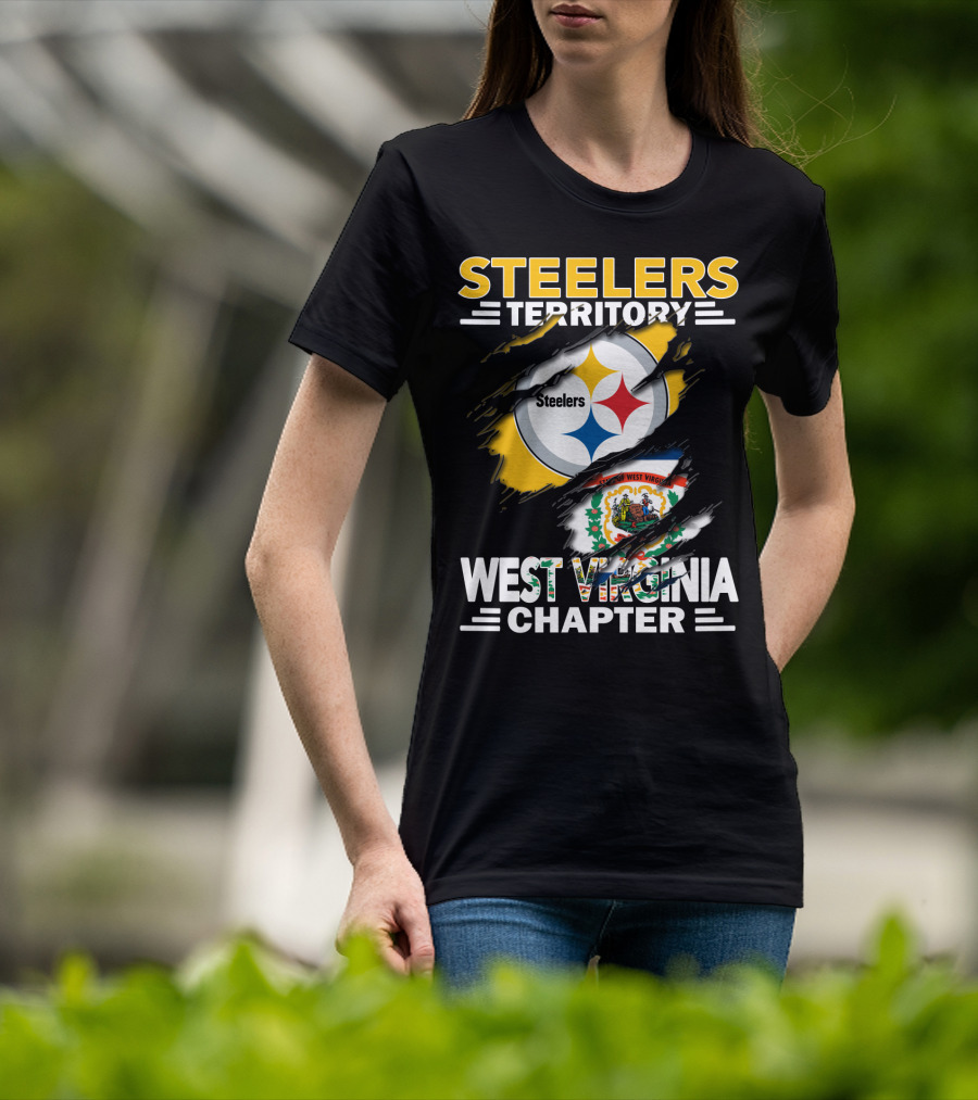 Steelers Territory West Virginia Chapter Logo Tear T-Shirt