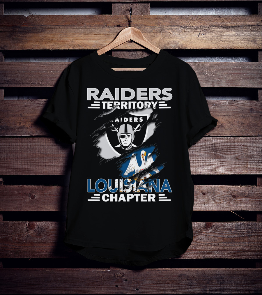 Raiders Territory Louisiana Chapter Nfl Fan Pride T-Shirt