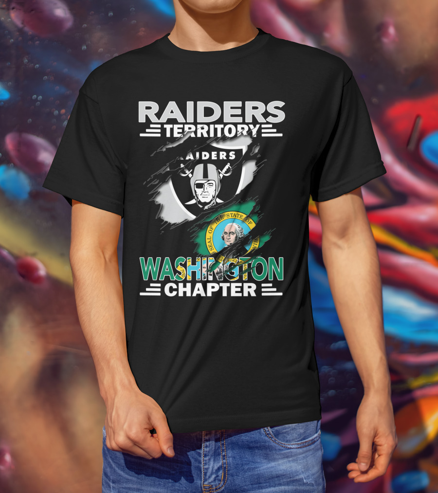 Raiders Territory Seal Of The State Of Washington Washington Chapter T-Shirt