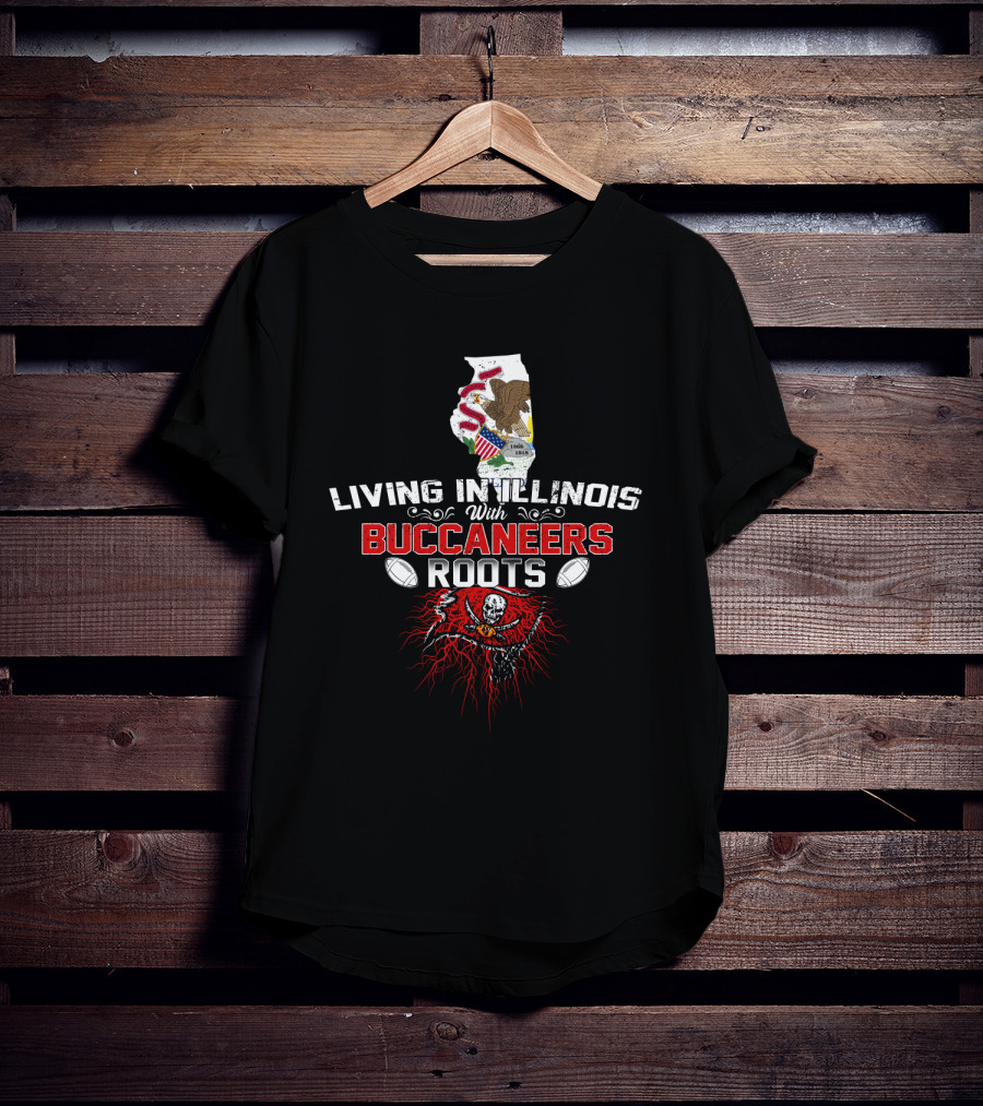 Living In Illinois Embracing Iconic Buccaneers Heritage T-Shirt