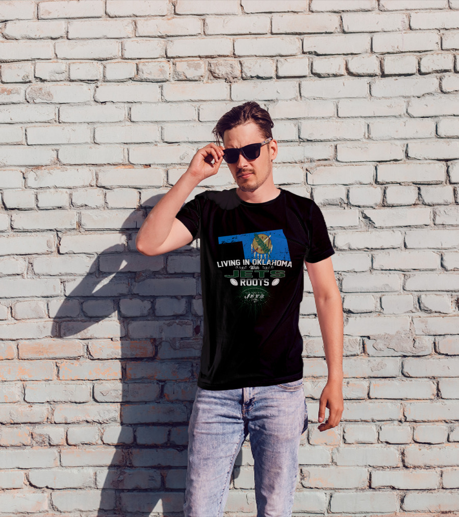 Oklahoma Pride Meets Jets Heritage With Football Flair T-Shirt