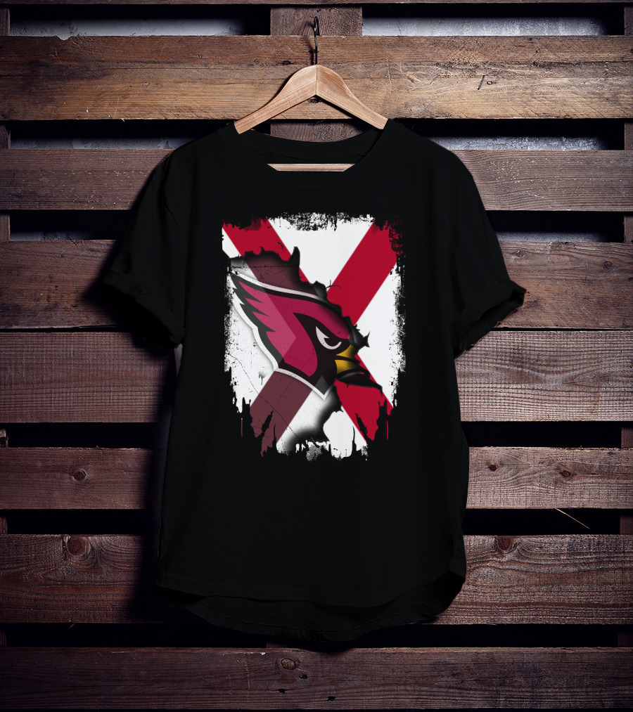 Together Alabama Cardinal Spirit Flag T-Shirt