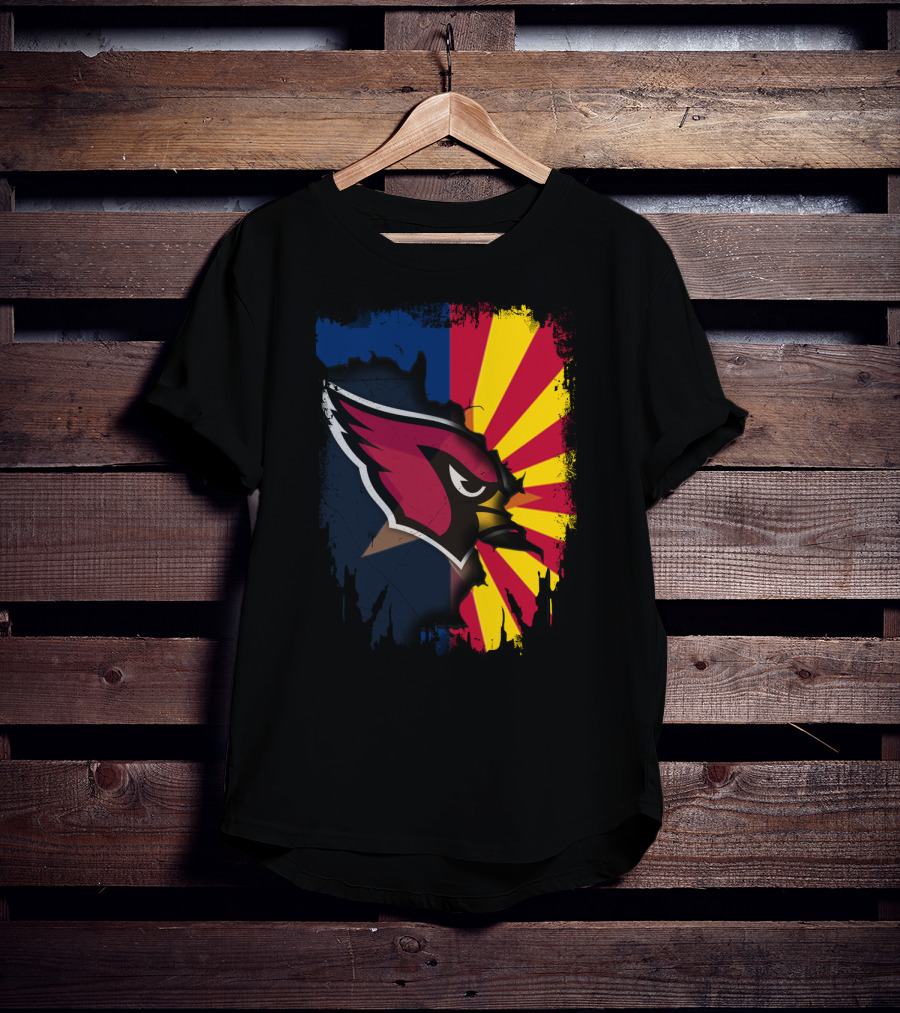 Arizona Cardinals Together State Pride Flag Burst T-Shirt