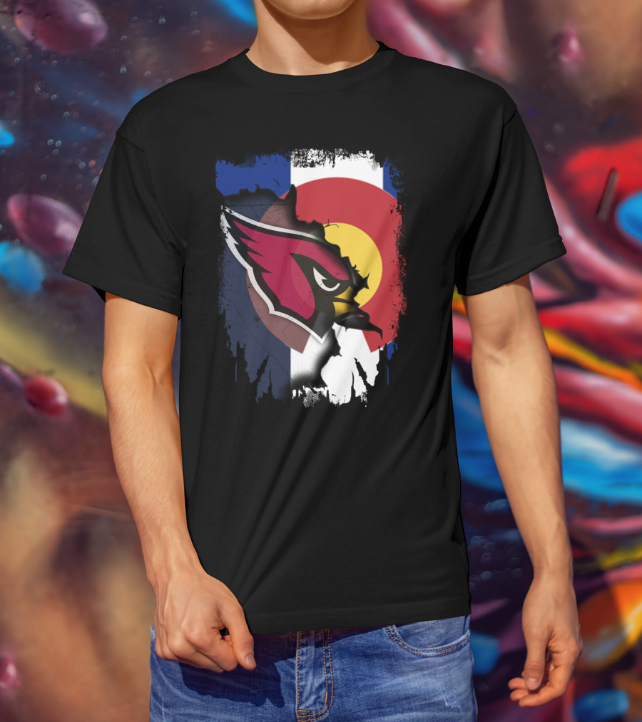 Together Colorado Cardinals Flag Fusion T-Shirt