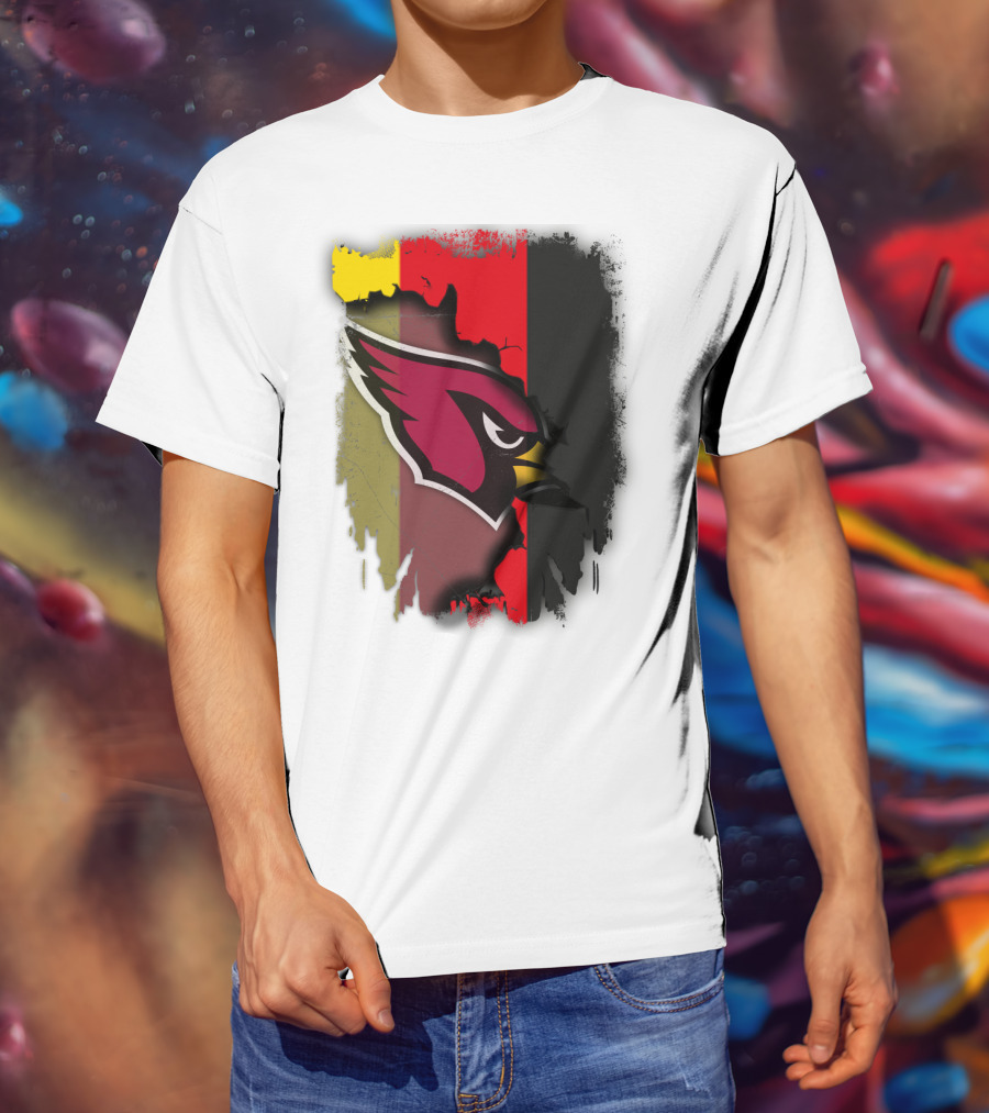 Germany Flag Colors With Cardinals T-Shirt