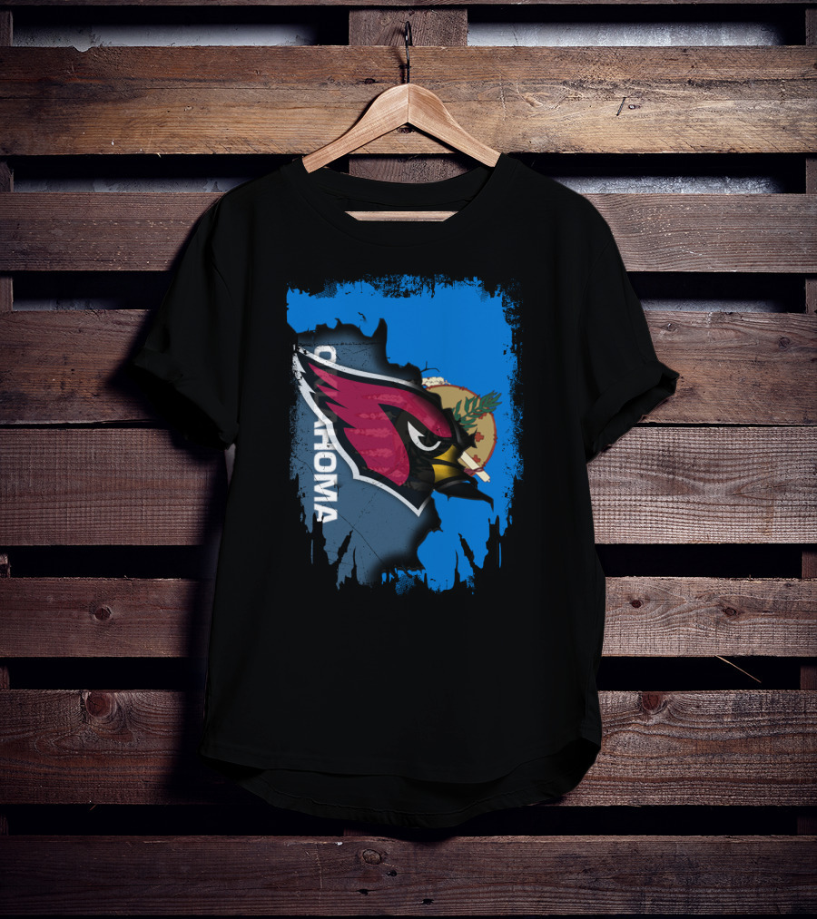 Oklahoma Cardinals Fusion With State Flag Elements T-Shirt